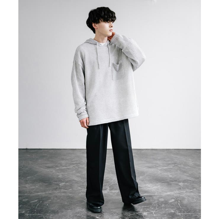 【STONE 】ハイネック メッシュ オーバーレイ パーカー OY パーカー 「OY/オーワイ」 S.R STONE HOODIE ZIP-UP/ストーン