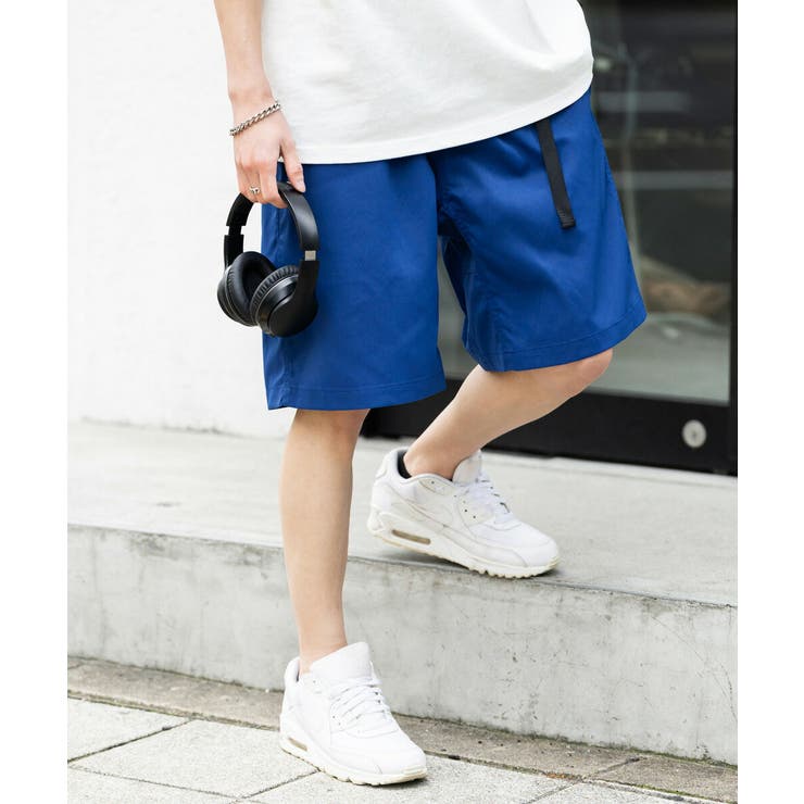 NBB WEEKENDウェビングベルトショートパンツ ショートパンツ ウェビングベルト ストレッチツイル[品番