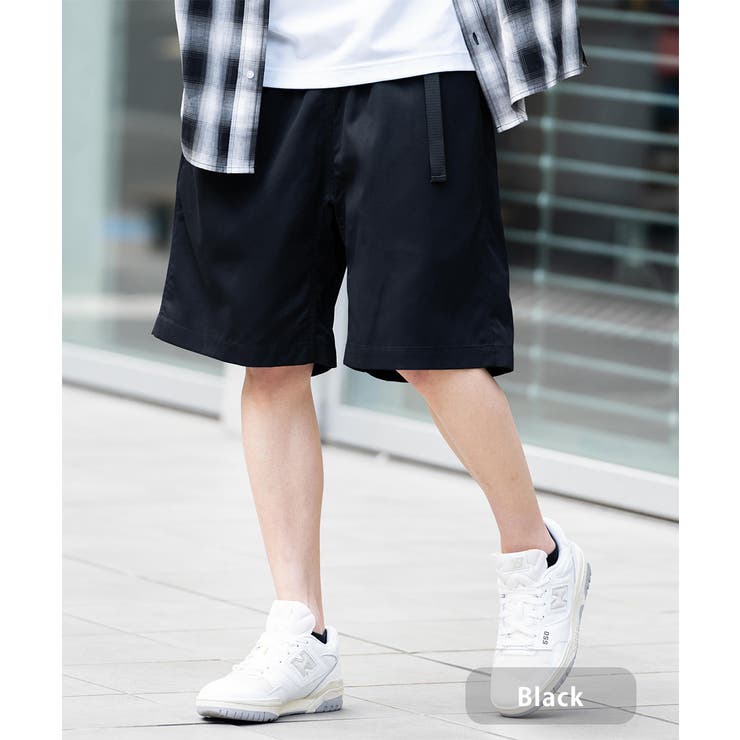 NBB WEEKENDウェビングベルトショートパンツ NBB WEEKENDウェビングベルトショートパンツ