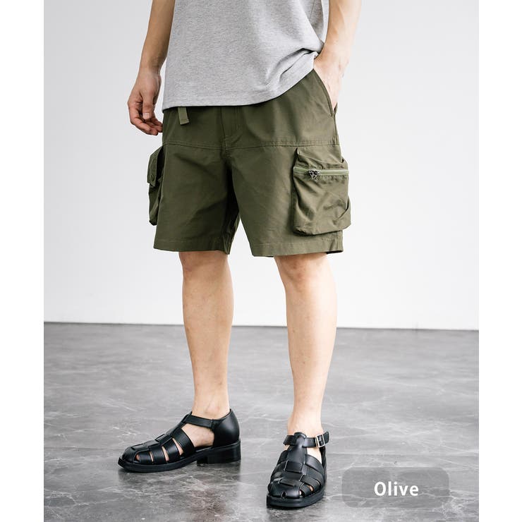 ショートパンツ カーゴ マルチポケット[品番：OE000008012