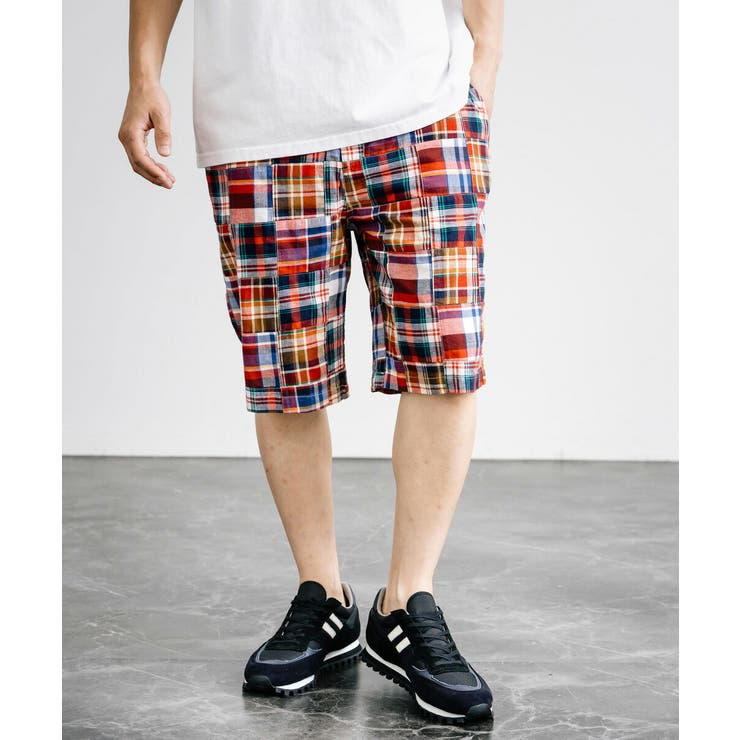 SAPEur PATCHWORK SHORTS パッチワーク ショートパンツ - メルカリ