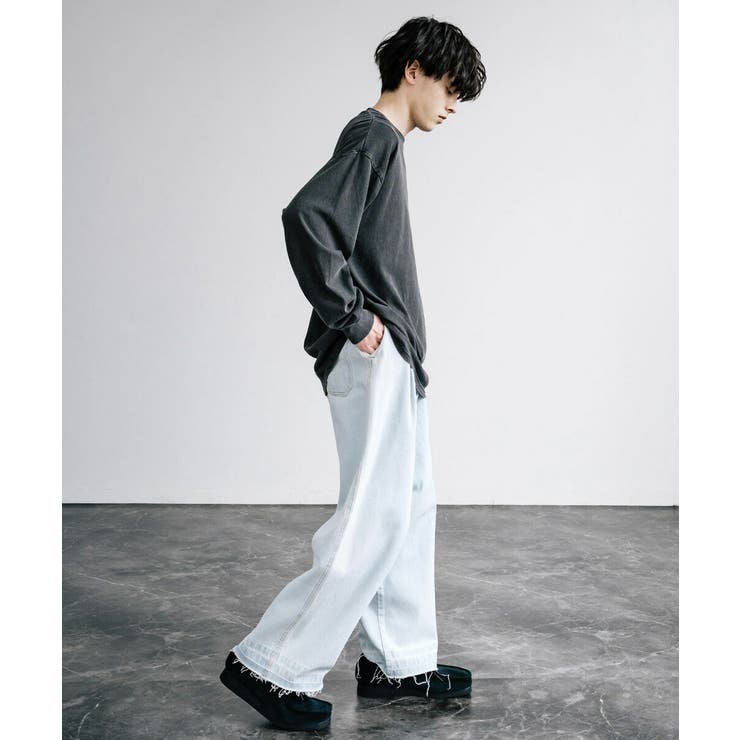 デニムパンツ ワイド カットオフ[品番：OE000007820]｜Rocky  Monroe（ロッキーモンロー）のメンズファッション通販｜SHOPLIST（ショップリスト）