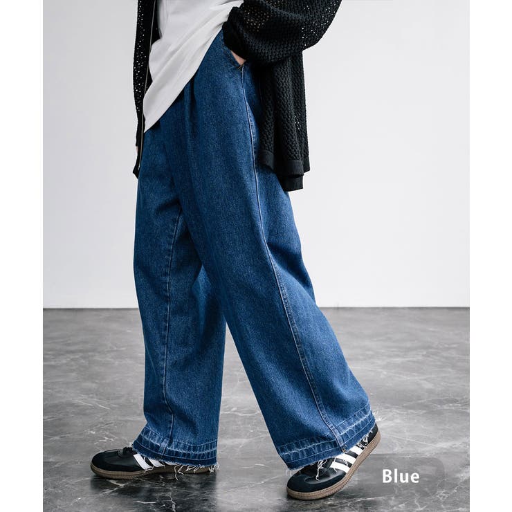 デニムパンツ ワイド カットオフ[品番：OE000007820]｜Rocky  Monroe（ロッキーモンロー）のメンズファッション通販｜SHOPLIST（ショップリスト）