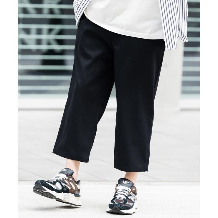 ヒスクローネ　7部丈パンツ 7分丈パンツ 七分丈パンツ クロップドパンツ イージーパンツ