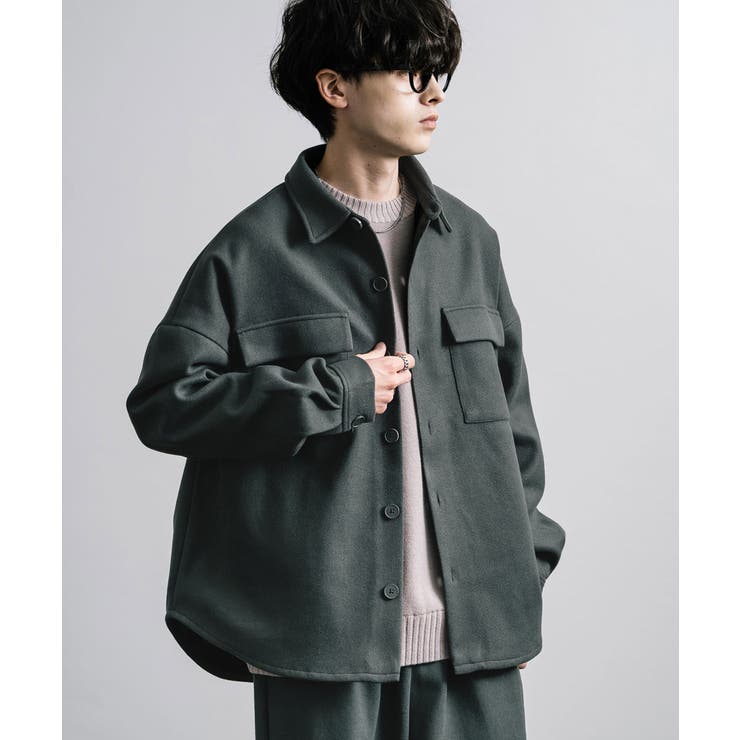 セットアップ フェイクウール オーバーサイズ[品番：OE000008252