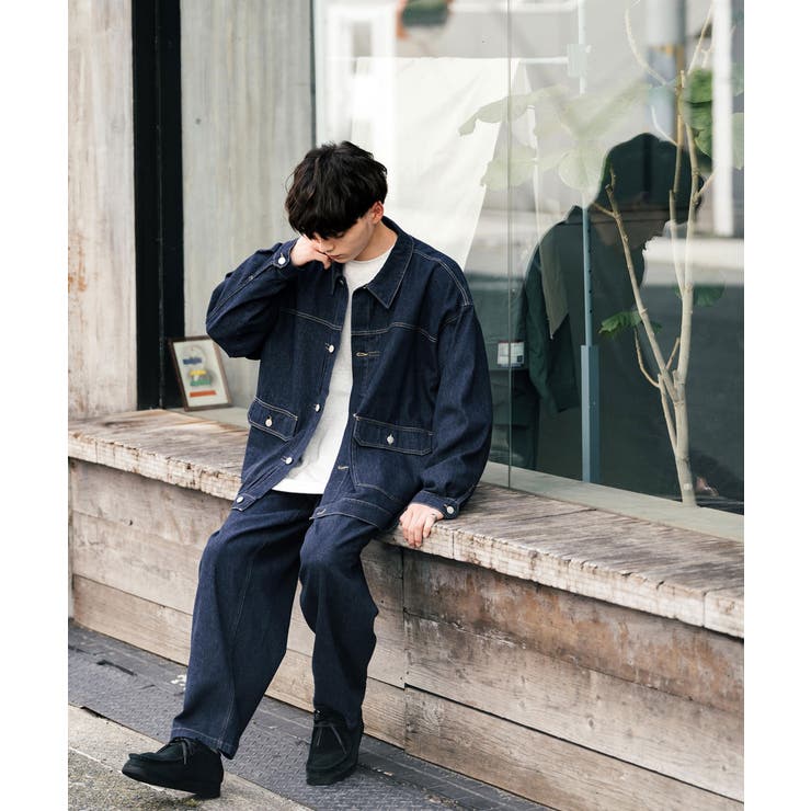 【数量限定】 セットアップ デニムジャケット ワイドパンツ[品番：OE000008173 ジャケット・アウター