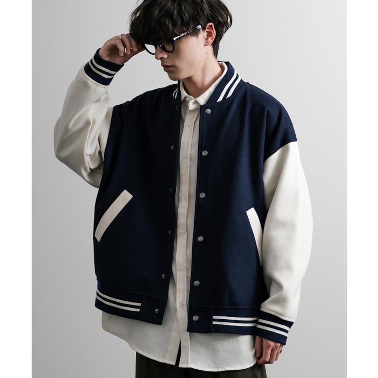 スタジャン テックメルトン 切替[品番：OE000008257]｜Rocky Monroe 