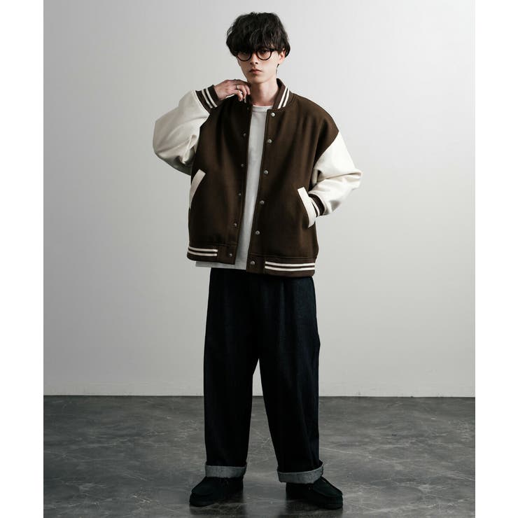 スタジャン テックメルトン 切替[品番：OE000008257]｜Rocky Monroe