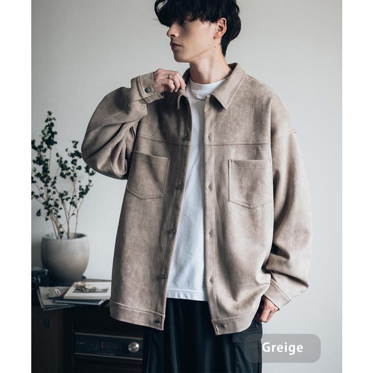 CPOシャツ ジャケット フェイクスエード[品番：OE000008247