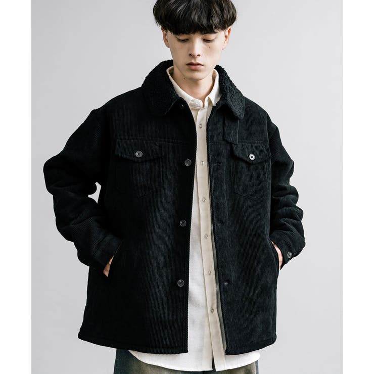 RRL ブラックコーデュロイランチコート Sサイズ ランチコート コーデュロイ 裏ボア[品番：OE000008292]｜Rocky Monroe