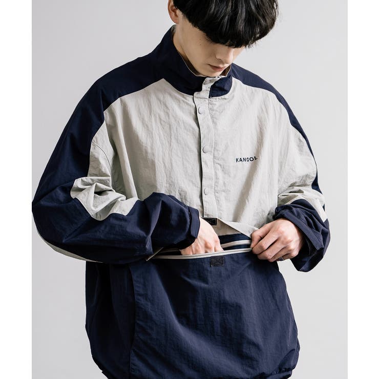 KANGOL ナイロンジャケット ハーフジップ[品番：OE000008345]｜Rocky