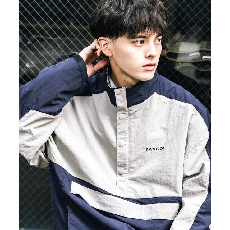 KANGOL ナイロンジャケット ハーフジップ[品番：OE000008345]｜Rocky