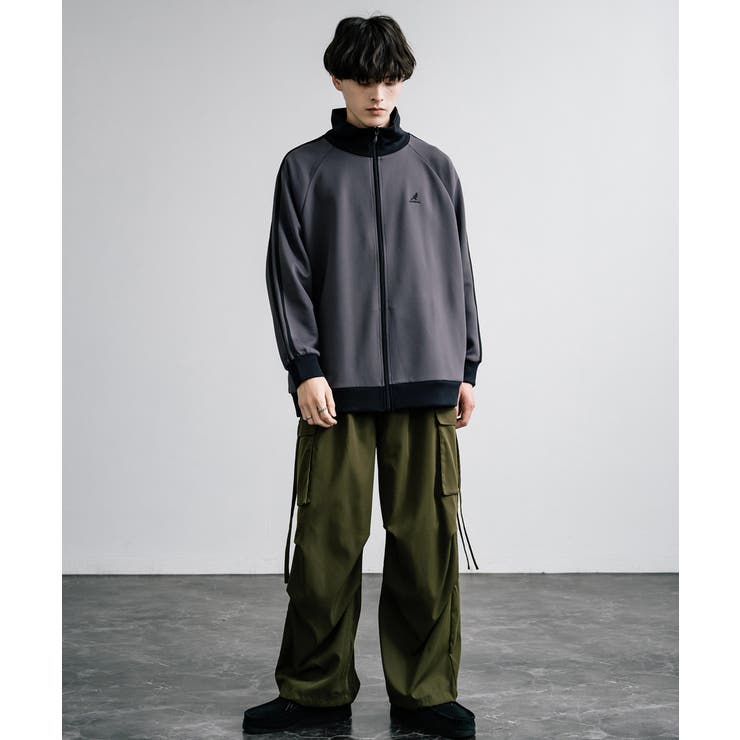 新品正規品【V12/XL】ダンボールニットフルジップトラックジャケット長袖 KANGOL トラックジャケット ダンボールニット[品番：OE000008249