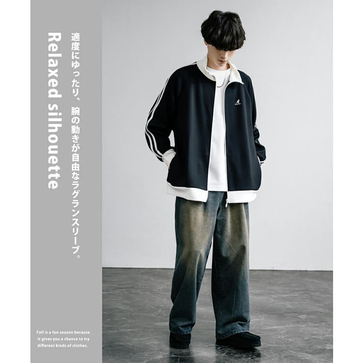 新品正規品【V12/XL】ダンボールニットフルジップトラックジャケット長袖 KANGOL トラックジャケット ダンボールニット[品番：OE000008249