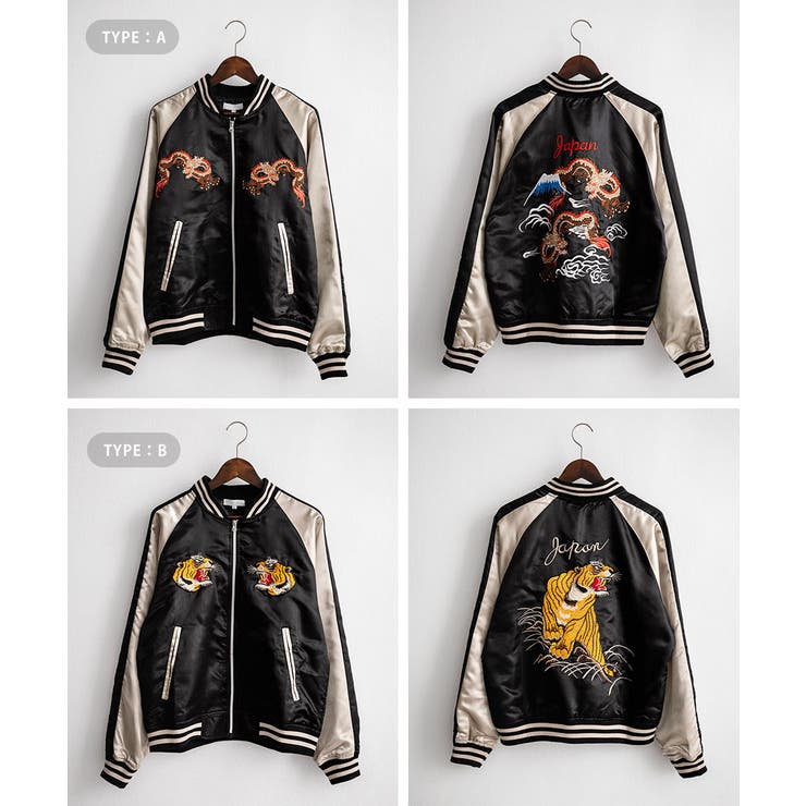 スカジャン ブルゾン 刺繍[品番：OE000008166]｜Rocky  Monroe（ロッキーモンロー）のメンズファッション通販｜SHOPLIST（ショップリスト）