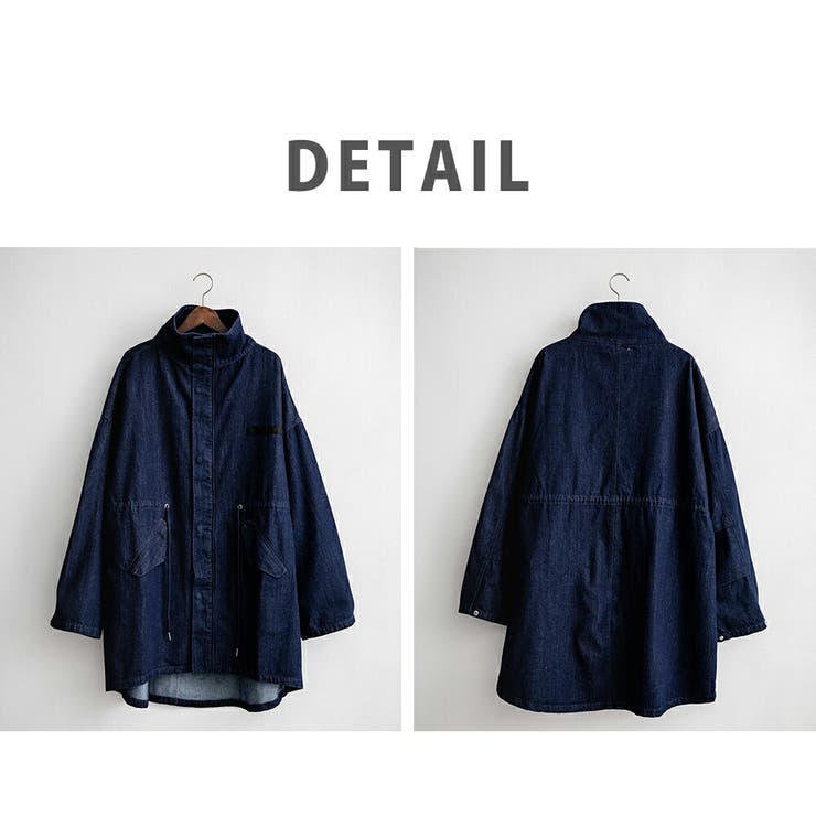 モッズコート デニム スタンドネック[品番：OE000008184]｜Rocky