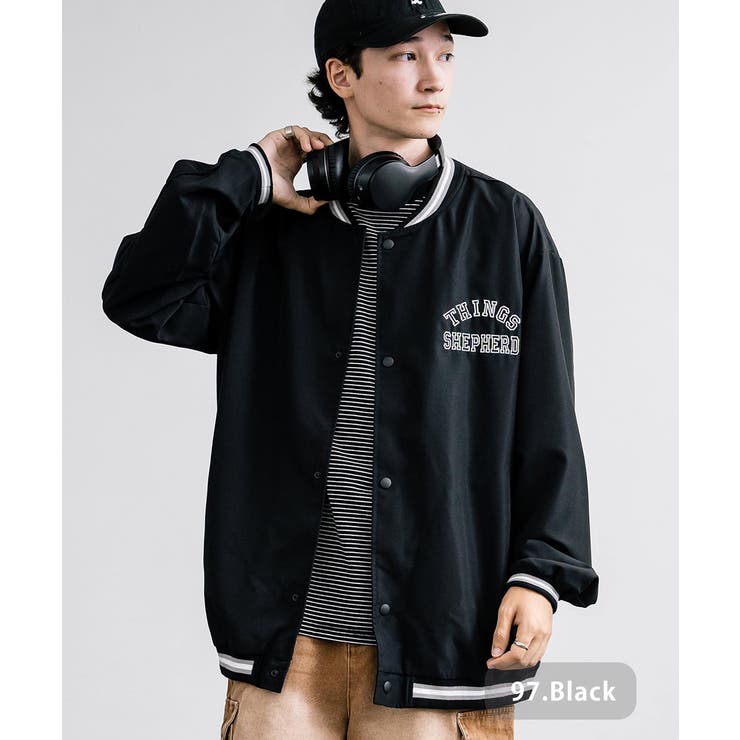 スタジャン 刺繍 オーバーサイズ[品番：OE000008201]｜Rocky Monroe