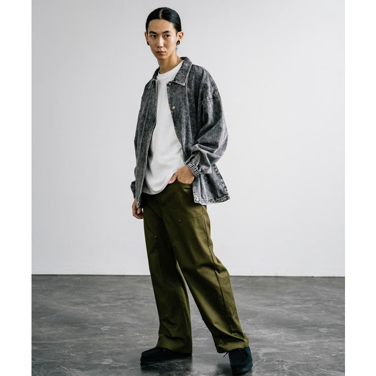 デニムジャケット コーチジャケット ケミカルウォッシュ[品番