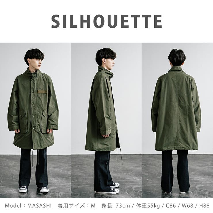 【時間指定不可】 モッズコート ミリタリージャケット スタンドネック[品番 ジャケット・アウター