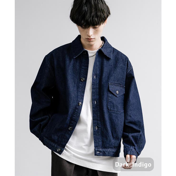 デニムジャケット オーバーサイズ インディゴ[品番：OE000008361]｜Rocky  Monroe（ロッキーモンロー）のメンズファッション通販｜SHOPLIST（ショップリスト）