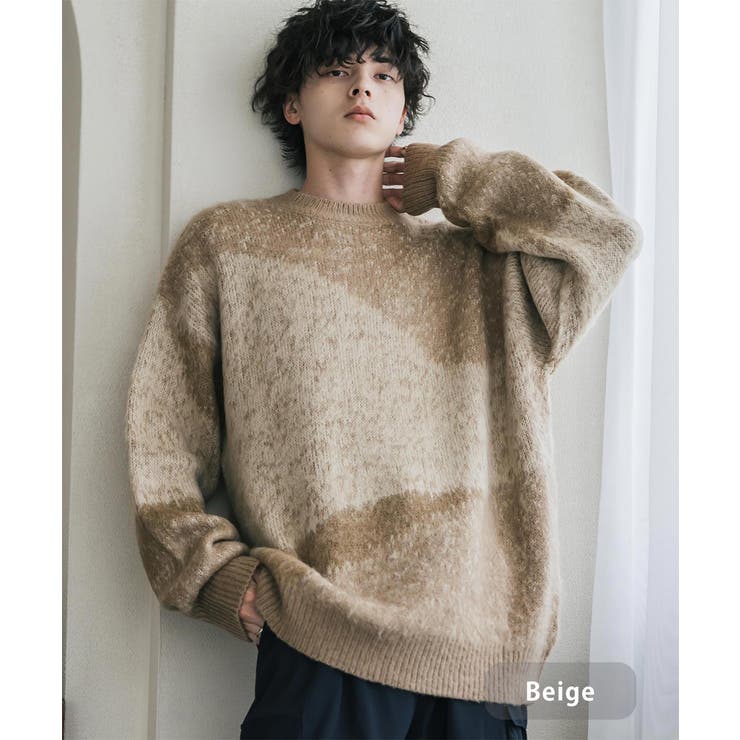 ニット モヘアライク グラデーション[品番：OE000008368]｜Rocky
