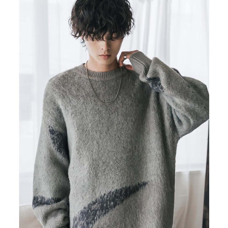 ニット モヘアライク グラデーション[品番：OE000008368]｜Rocky