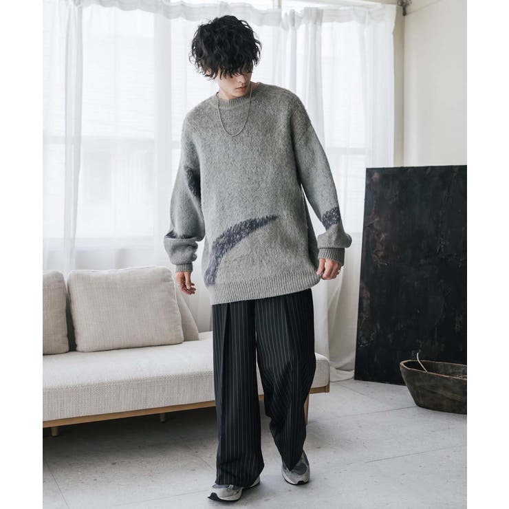 ニット モヘアライク グラデーション[品番：OE000008368]｜Rocky