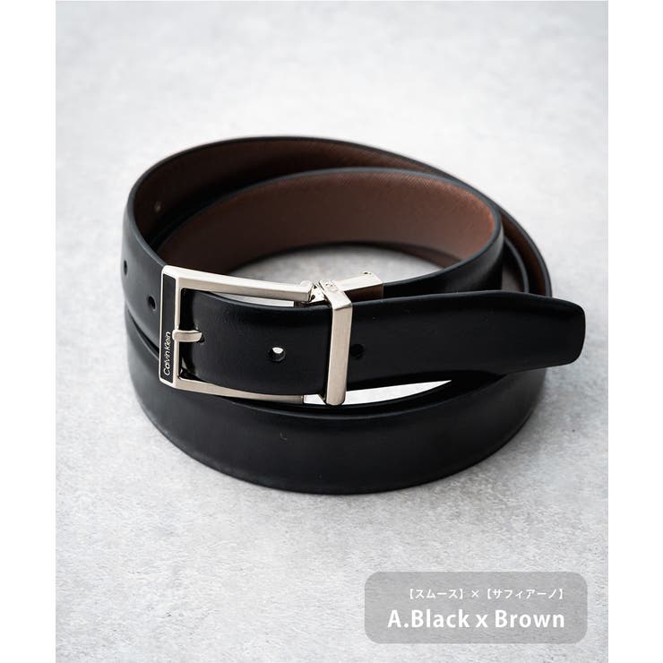 CalvinKlein カルバンクライン レザーベルト[品番：OE000008550