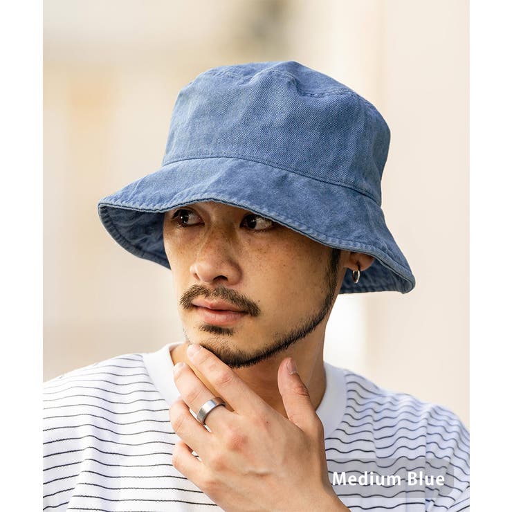 ミディアムブルー | NEWHATTAN バケットハット デニム | Rocky Monroe