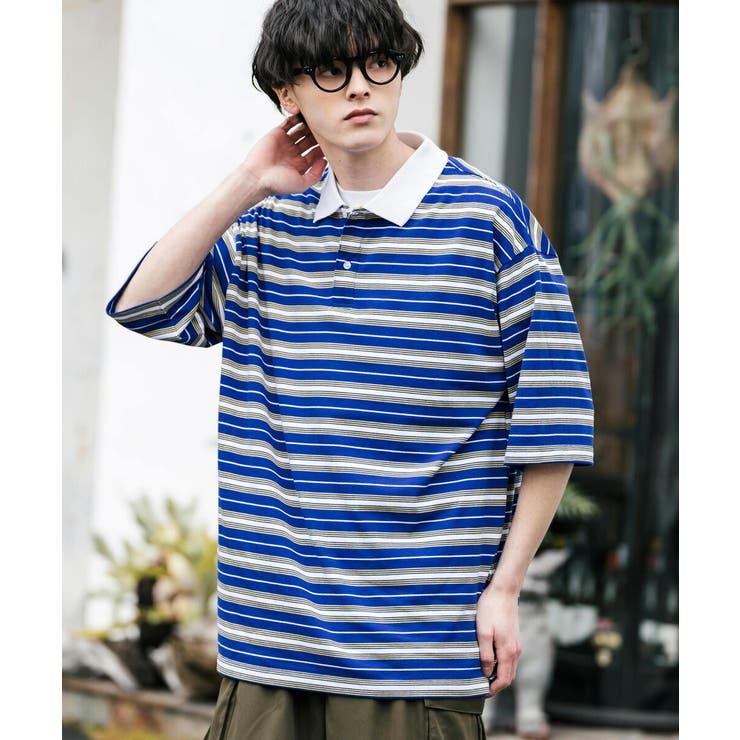 ポロシャツ マルチボーダー 半袖[品番：OE000007885]｜Rocky  Monroe（ロッキーモンロー）のメンズファッション通販｜SHOPLIST（ショップリスト）