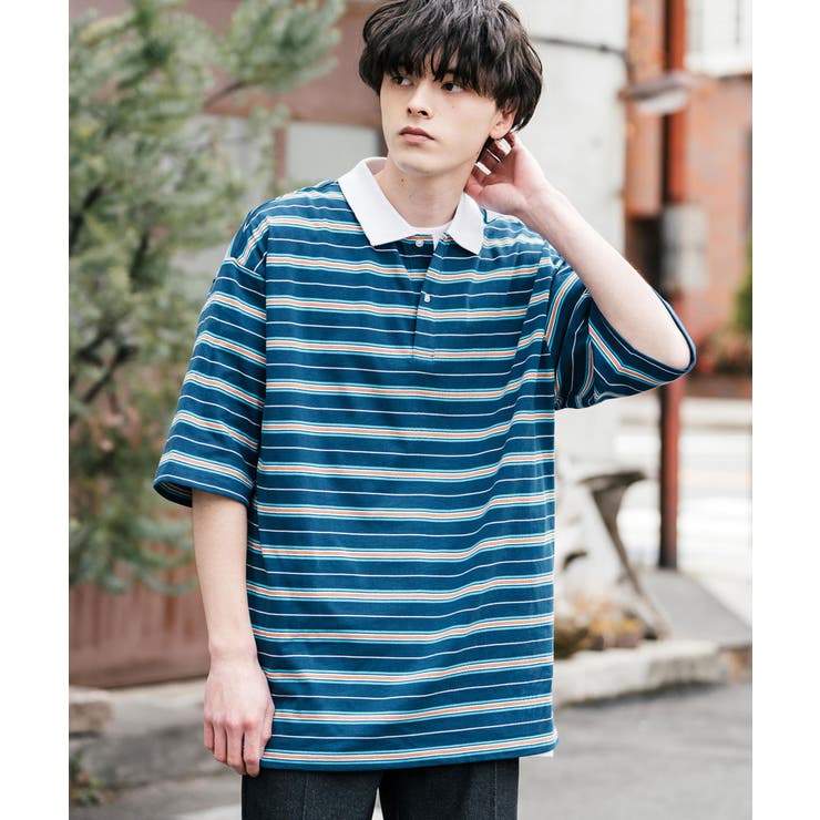 ポロシャツ マルチボーダー 半袖[品番：OE000007885]｜Rocky  Monroe（ロッキーモンロー）のメンズファッション通販｜SHOPLIST（ショップリスト）