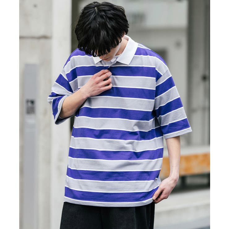 ポロシャツ マルチボーダー 半袖[品番：OE000007885]｜Rocky  Monroe（ロッキーモンロー）のメンズファッション通販｜SHOPLIST（ショップリスト）