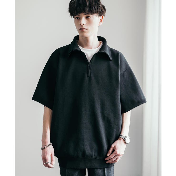 チャトラ様まとめ売り。半袖、ハーフジップ サマーニット 半袖 ハーフジップ[品番：OE000007921]｜Rocky Monroe