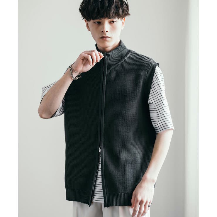 walenode ヘンプ ドライバーズニット comoli ニットベスト 楽天市場