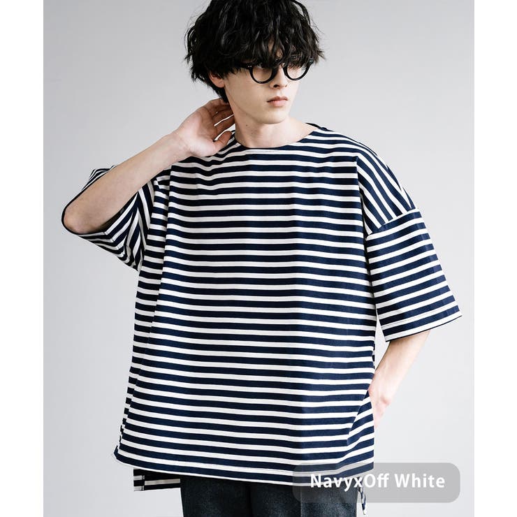Tシャツ ボーダー 半袖[品番：OE000007891]｜Rocky Monroe（ロッキー 
