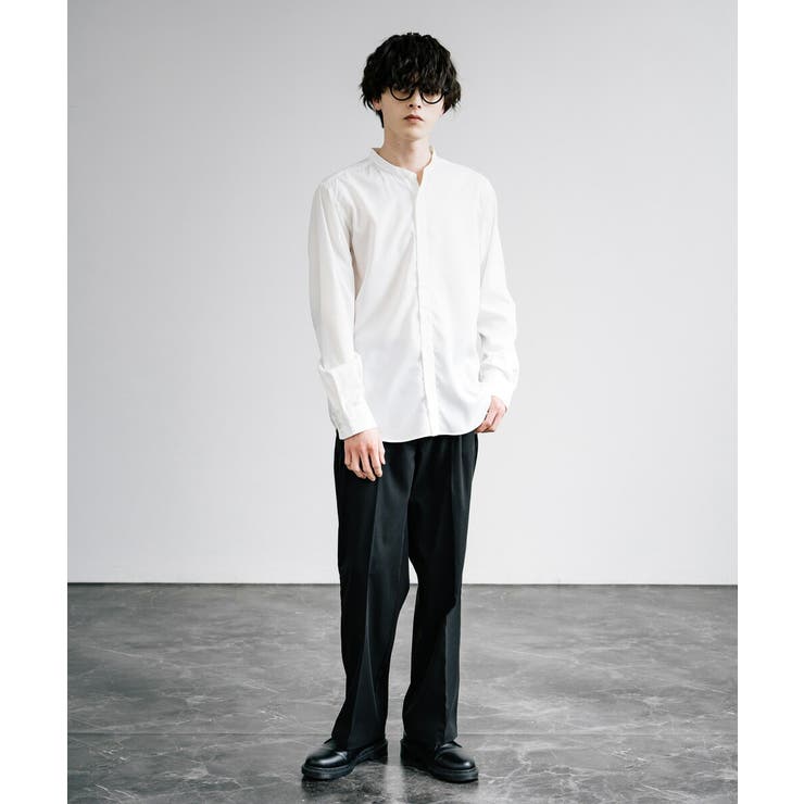 バンドカラーシャツ 接触冷感 長袖[品番：OE000007878]｜Rocky Monroe