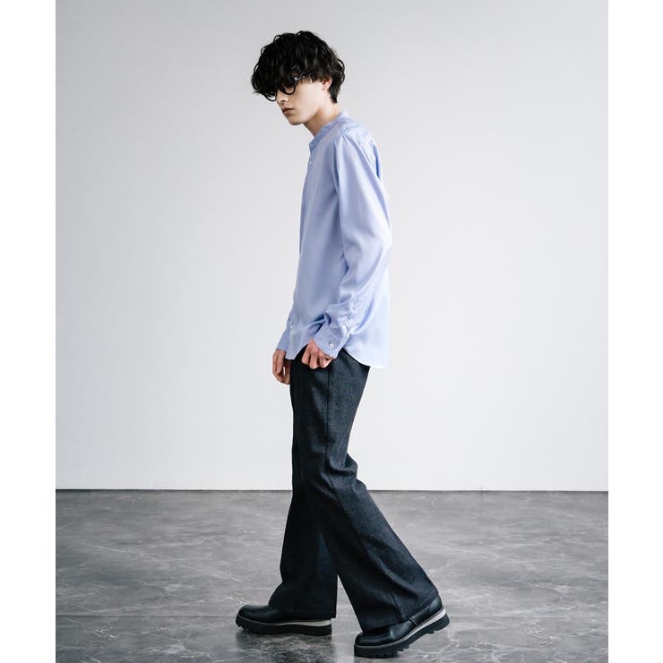 バンドカラーシャツ 接触冷感 長袖[品番：OE000007878]｜Rocky