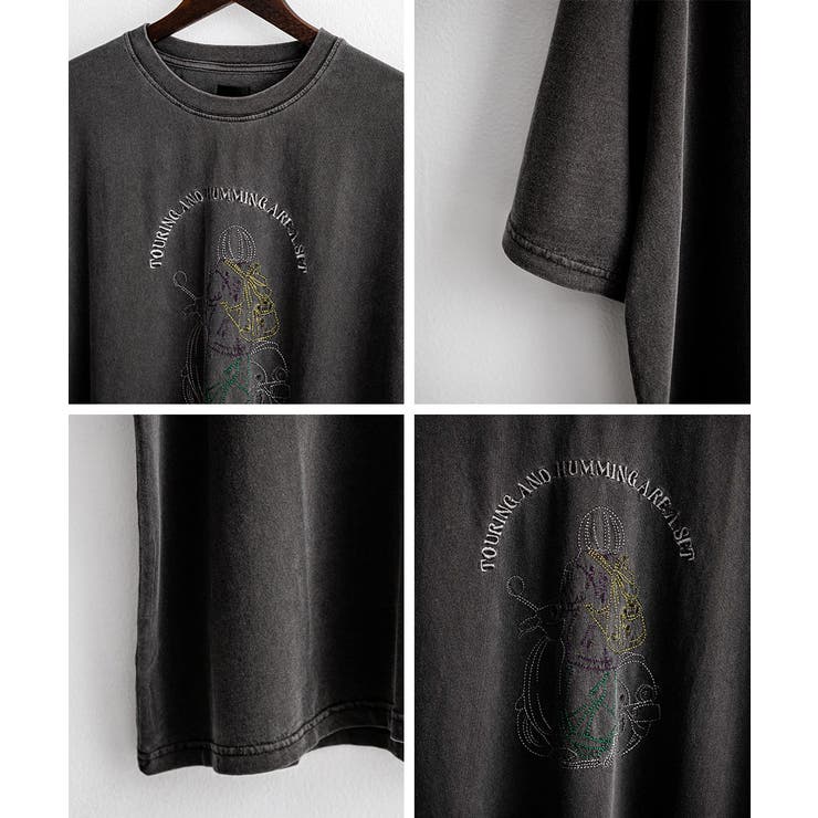 刺繍Tシャツ 刺繍 Tシャツ Tシャツ 半袖 モンロー Tシャツ 半袖 刺繍[品番：OE000007954]｜Rocky Monroe（ロッキー