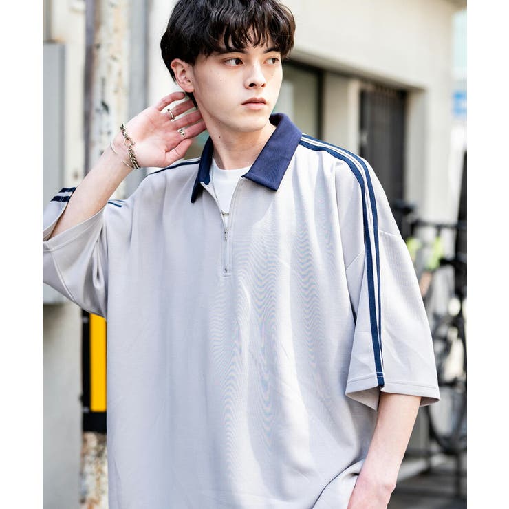 ポロシャツ ハーフジップ 半袖[品番：OE000007942]｜Rocky Monroe