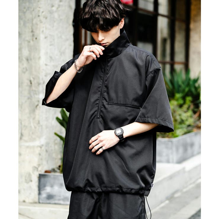 ハーフジップ Tシャツ 半袖[品番：OE000008002]｜Rocky Monroe