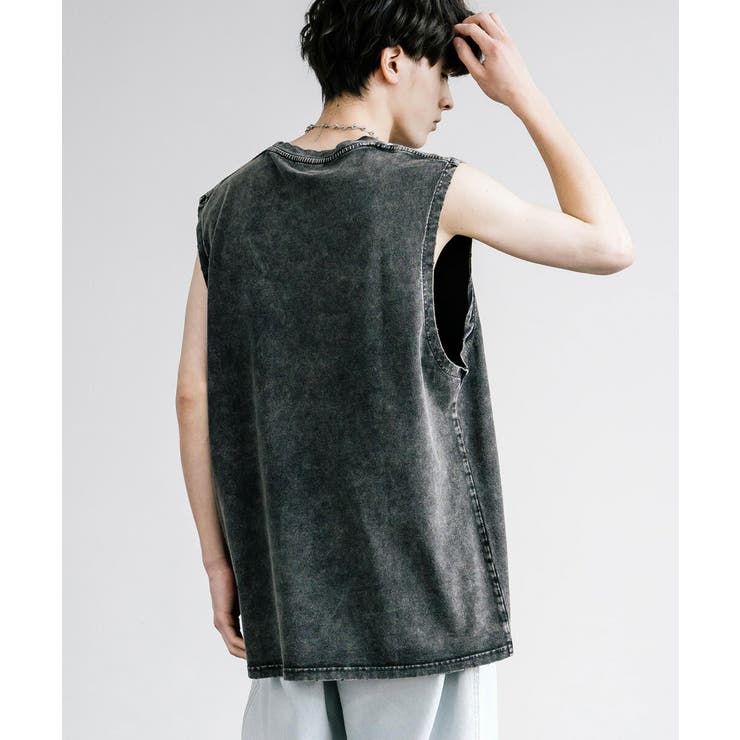 タンクトップ ヴィンテージライク ダメージ加工[品番：OE000008008