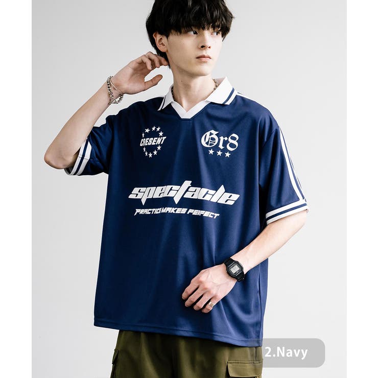 ゲームシャツ Tシャツ 襟付き[品番：OE000008013]｜Rocky Monroe