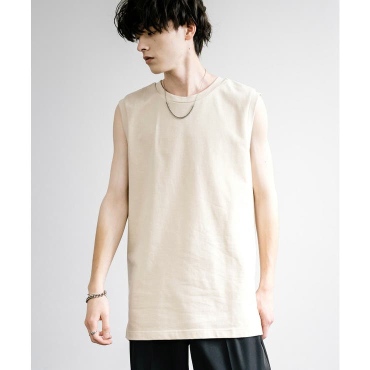 タンクトップ ロング丈 ノースリーブ[品番：OE000008057]｜Rocky