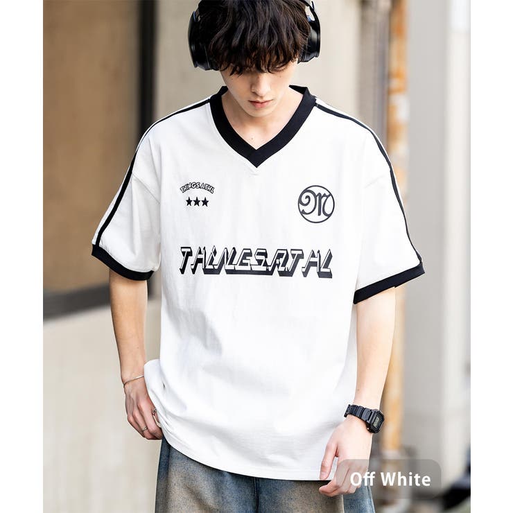 ゲームシャツ Tシャツ Vネック[品番：OE000008099]｜Rocky Monroe