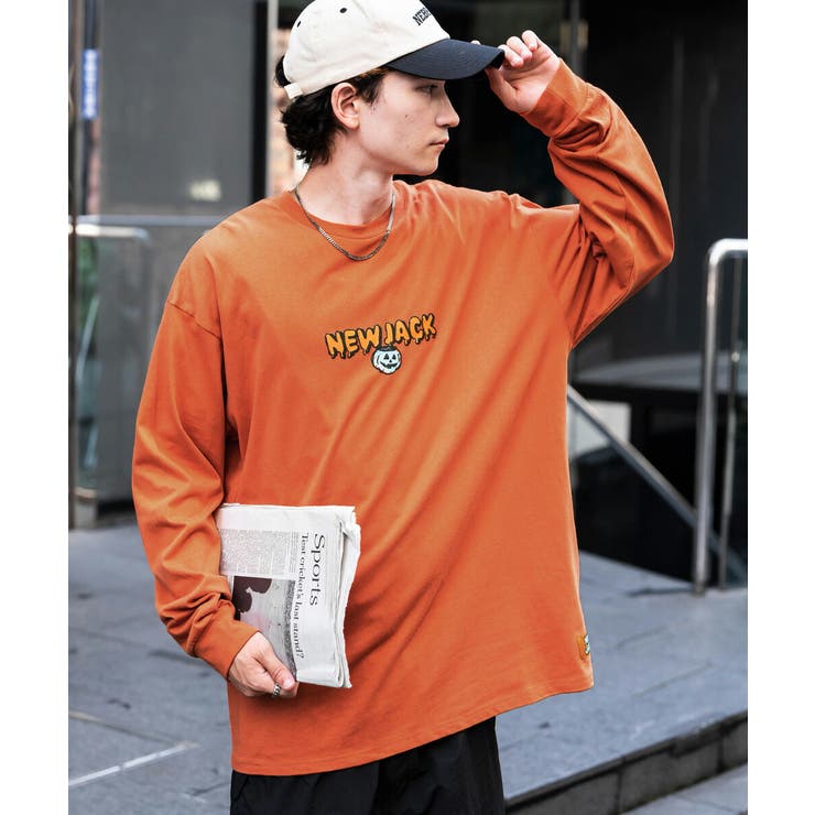 プリントTシャツ バックプリント ロンT[品番：OE000008189]｜Rocky