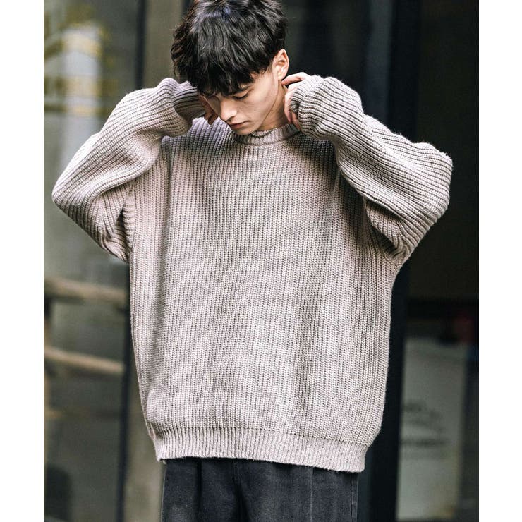 ニット 畦編み クルーネック[品番：OE000008284]｜Rocky  Monroe（ロッキーモンロー）のメンズファッション通販｜SHOPLIST（ショップリスト）