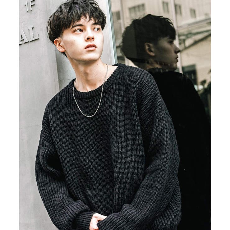 ニット 畦編み クルーネック[品番：OE000008284]｜Rocky Monroe