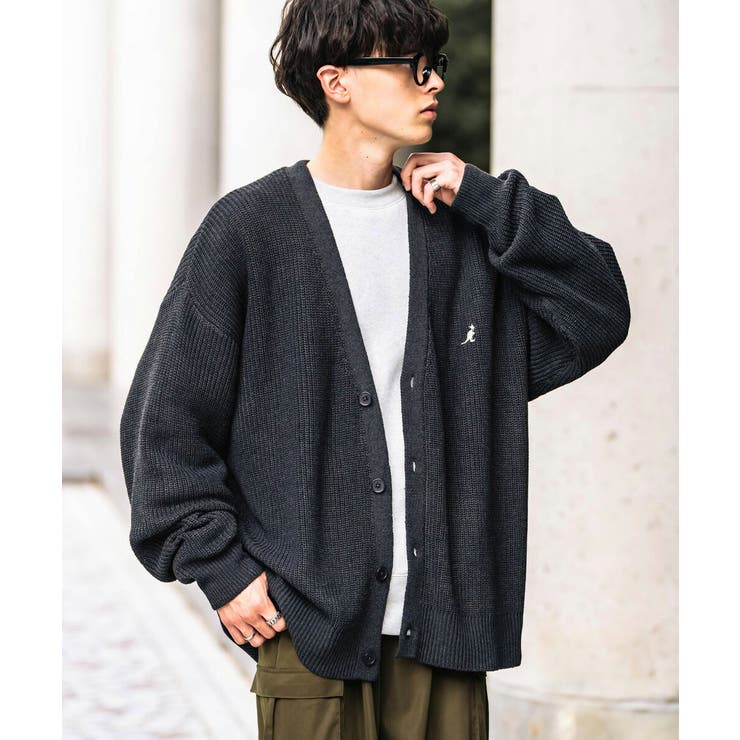 KANGOL カーディガン ワンポイント刺繍[品番：OE000008313]｜Rocky