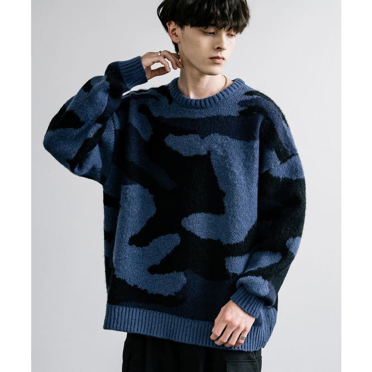ニット セーター カモフラ柄 | Rocky Monroe | 詳細画像8 