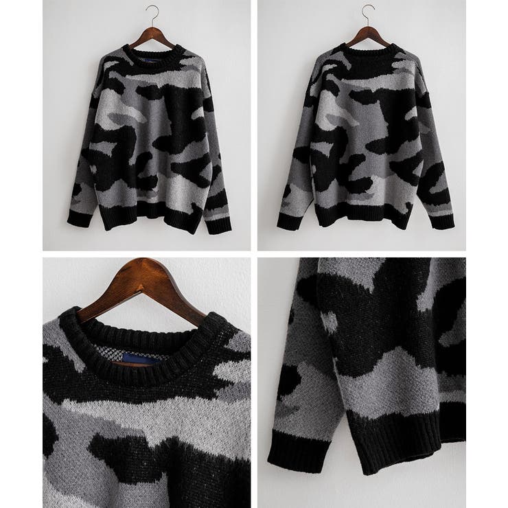 ニット セーター カモフラ柄 | Rocky Monroe | 詳細画像15 